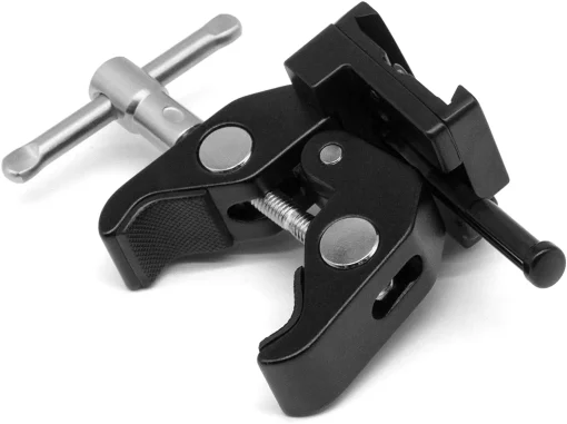 Fotoconic V-Mount Lock Battery Adapter with Clamp for Mounting Light Stand Tripod - Image 2